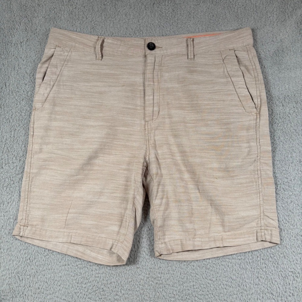 Union 100% Cotton Chino Shorts Men's 38R Beige Casual Summer